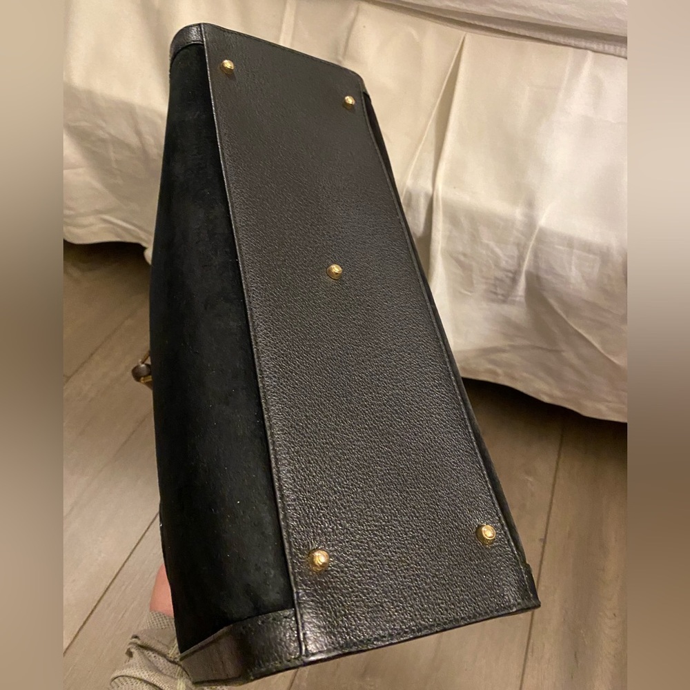 Vintage Gucci Bamboo Handle Leather Tote Rare - Picture 7 of 13